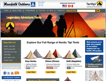 Tablet Screenshot of mansfieldoutdoors.com